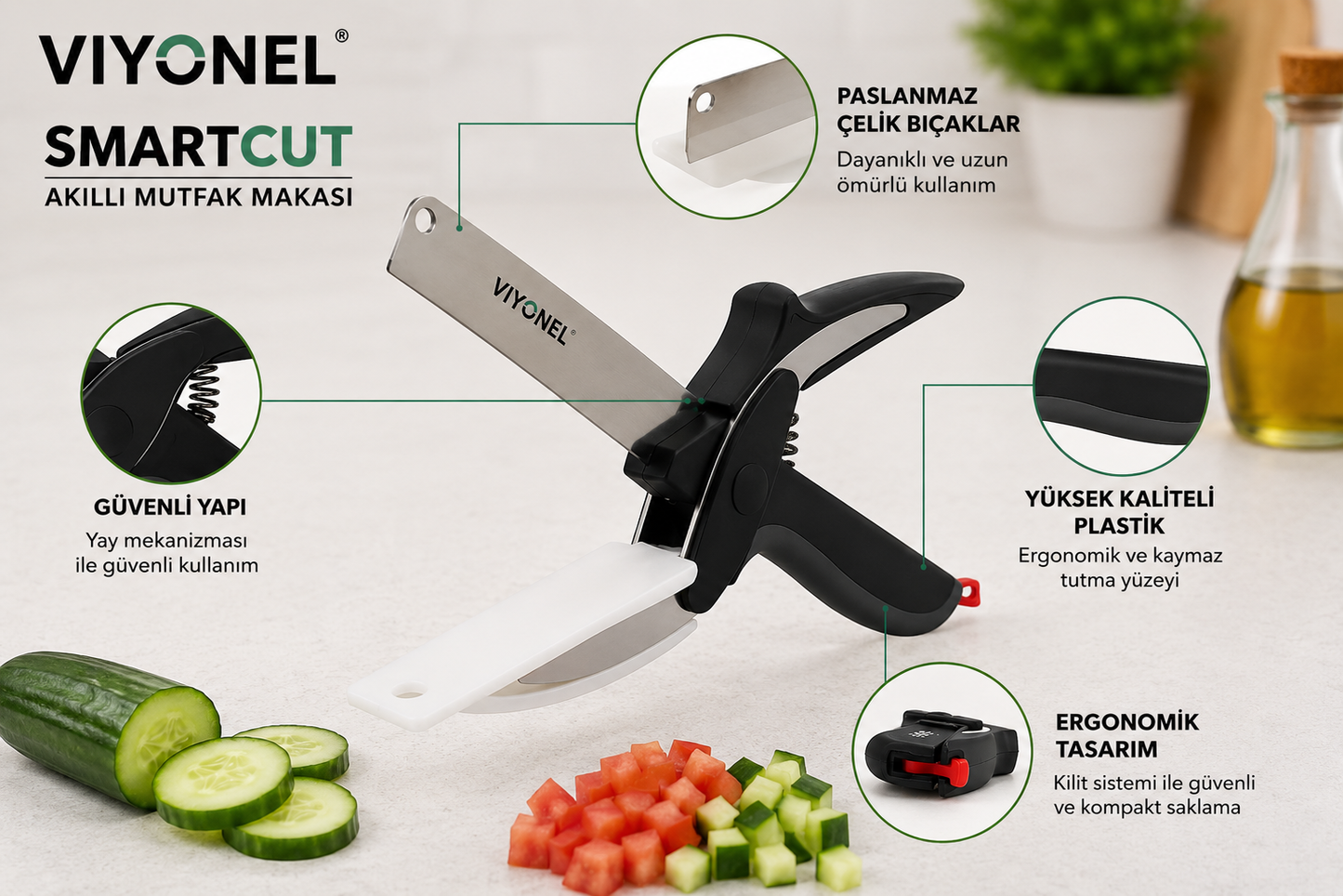 Viyonel SmartCut Akıllı Mutfak Makası