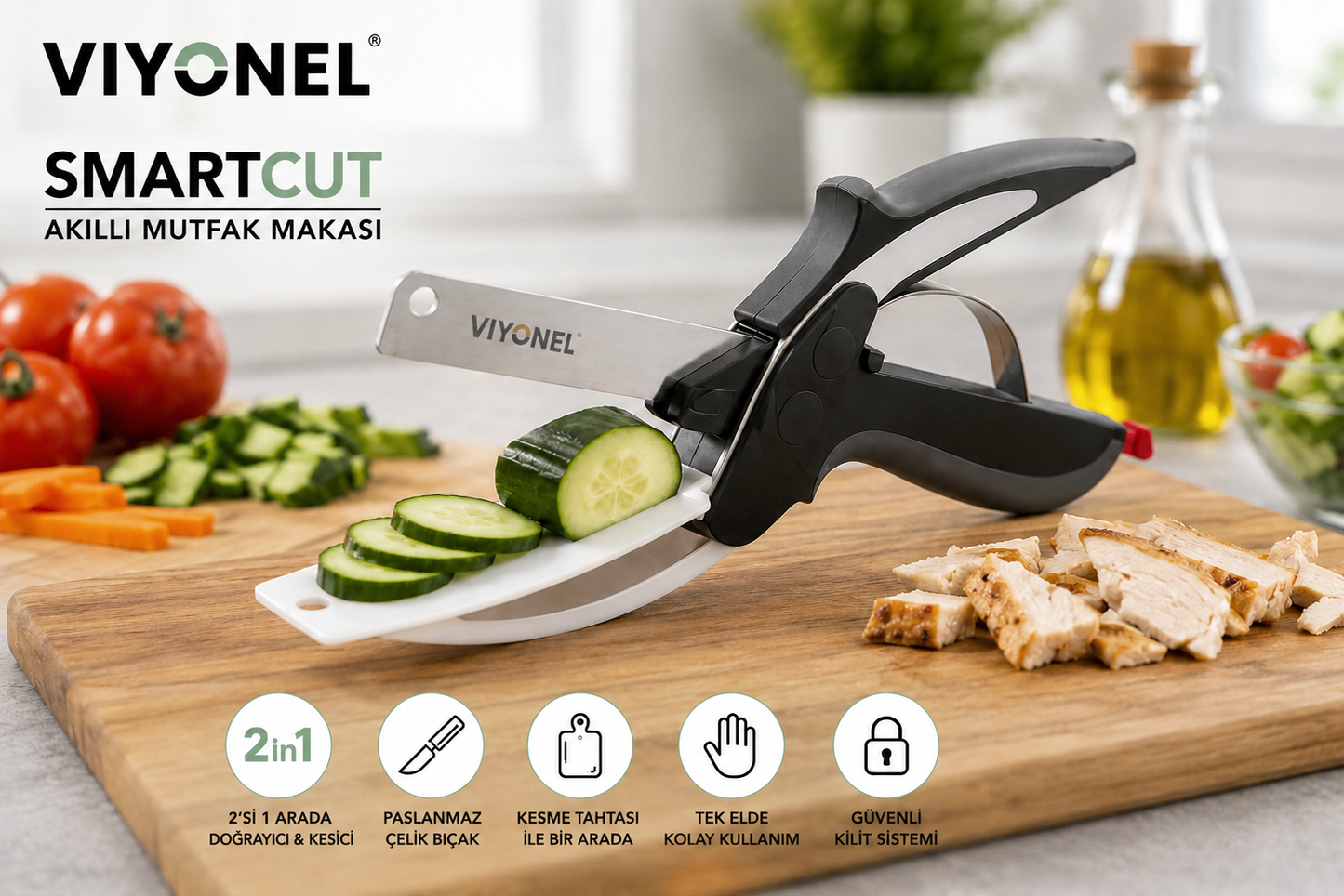 Viyonel SmartCut Akıllı Mutfak Makası