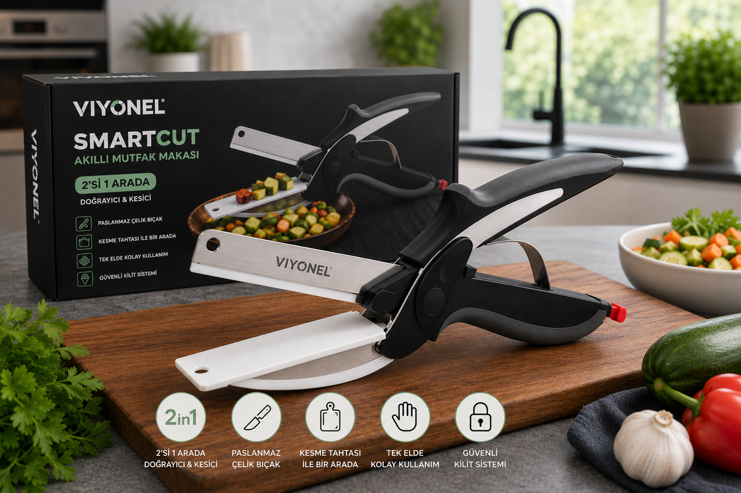 Viyonel SmartCut Akıllı Mutfak Makası