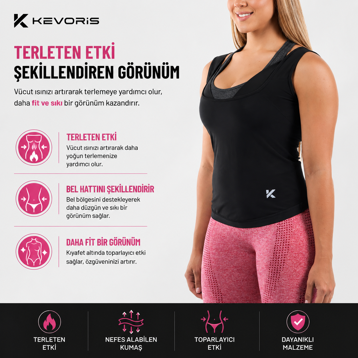 Kevoris SculptFit Termal Şekillendirici Atlet